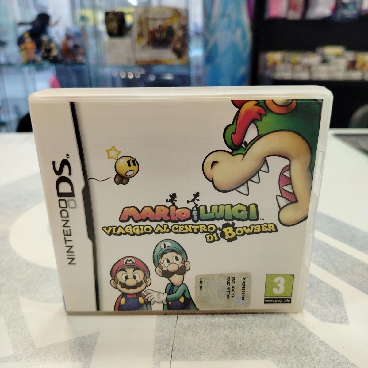Mario E Luigi Viaggio Al Centro Di Bowser Nintendo DS NDS Triangolo Blu